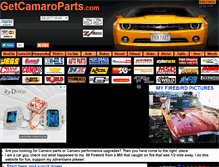 Tablet Screenshot of getcamaroparts.com
